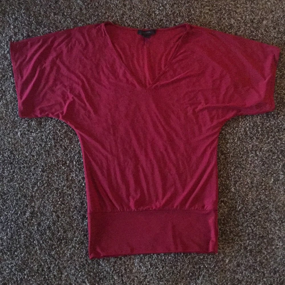 Silky wine colored express shirt